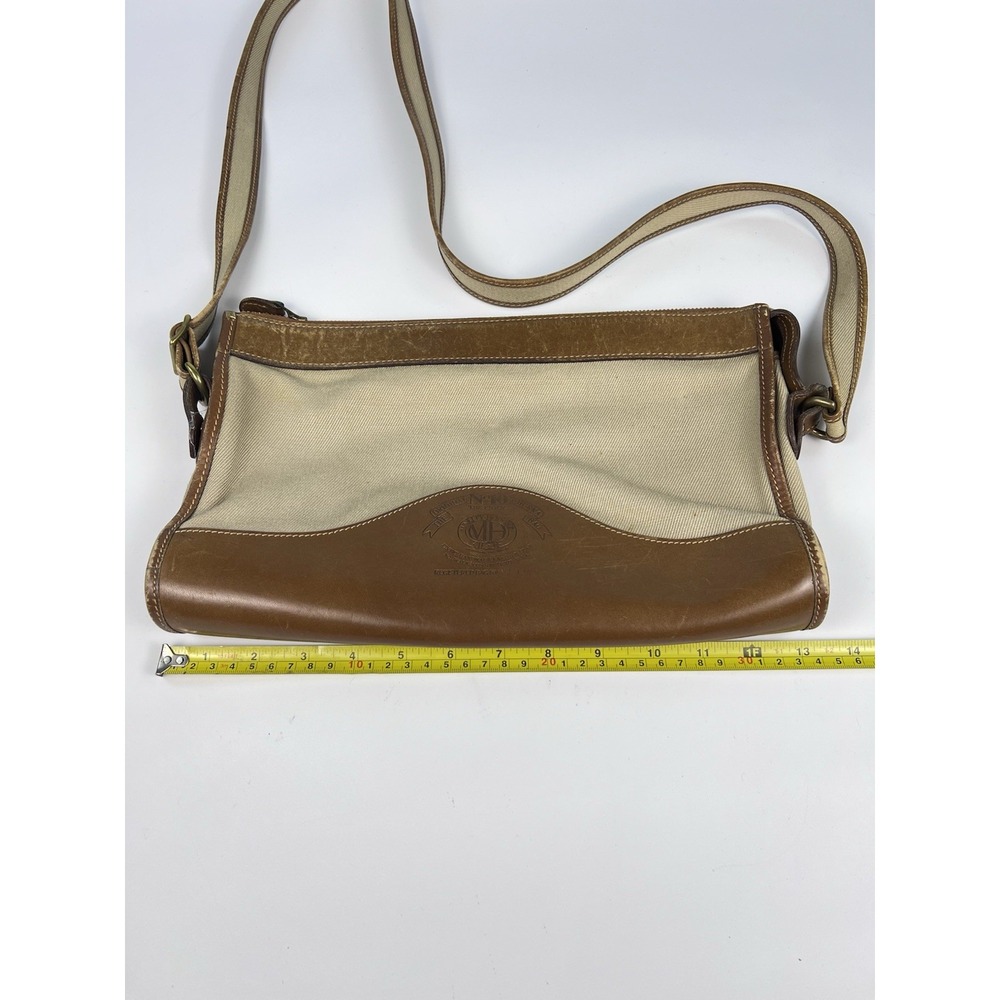 Vintage Ghurka No 10 The Envoy Canvas Leather Shoulder Bag Marley Hodgson USA - Picture 5 of 9